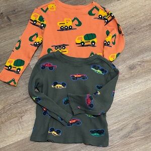 Old Navy Kids' Orange and Green Long Sleeve Shirts